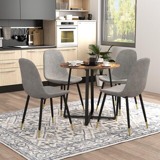 Foto 2 | Mesa De Comedor Furniturer Naomi Marrón 80 X 80 X 75 Cm