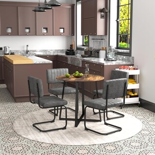 Foto 8 | Mesa De Comedor Furniturer Naomi Marrón 80 X 80 X 75 Cm
