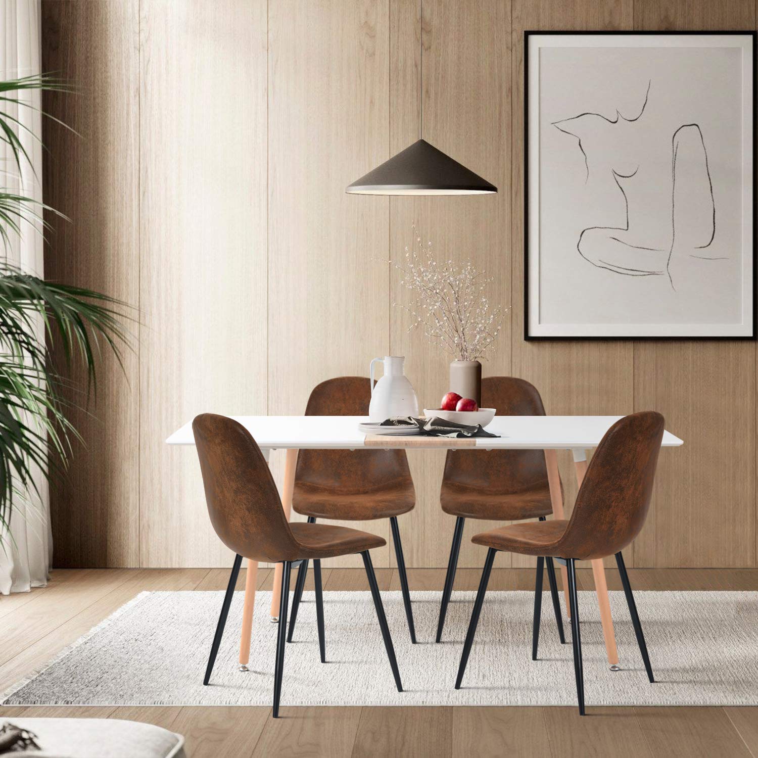 Foto 5 pulgar | Mesa De Comedor Furniturer Trumpet Blanco 140 X 80 X 76 Cm