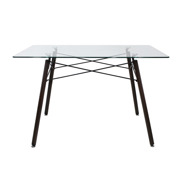 Mesa Oslo Cristal 120x70 Mob-t5 Nogal