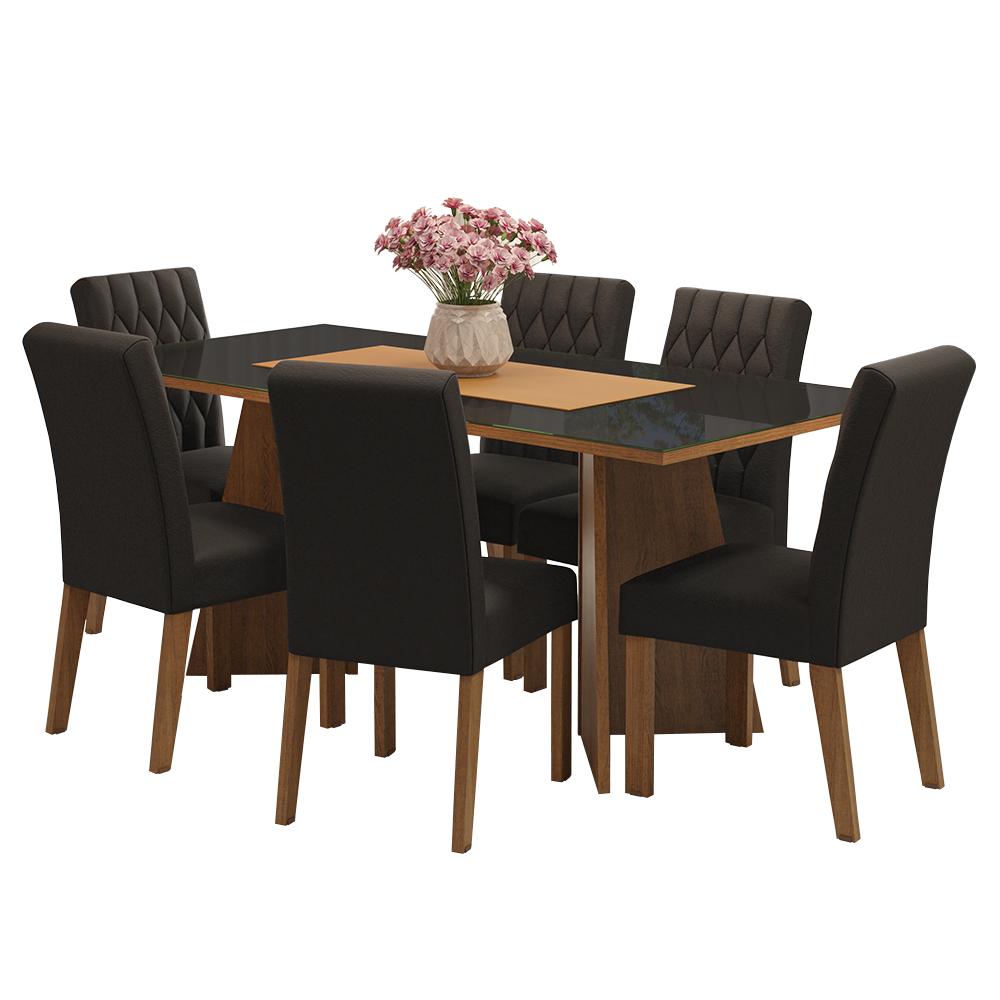 Juego De Comedor Con Mesa Y 6 Sillas Madesa Oxford Mn 10