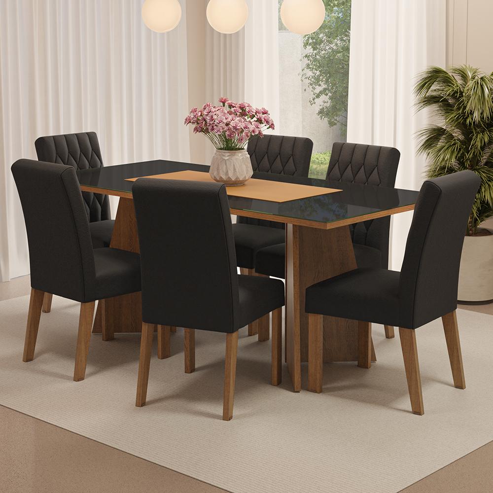 Foto 3 pulgar | Juego De Comedor Con Mesa Y 6 Sillas Madesa Oxford Mn 10