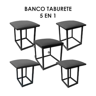 Foto 2 | Taburete Banco Multiusos 5 en 1 Hogar u Oficina By Bellair