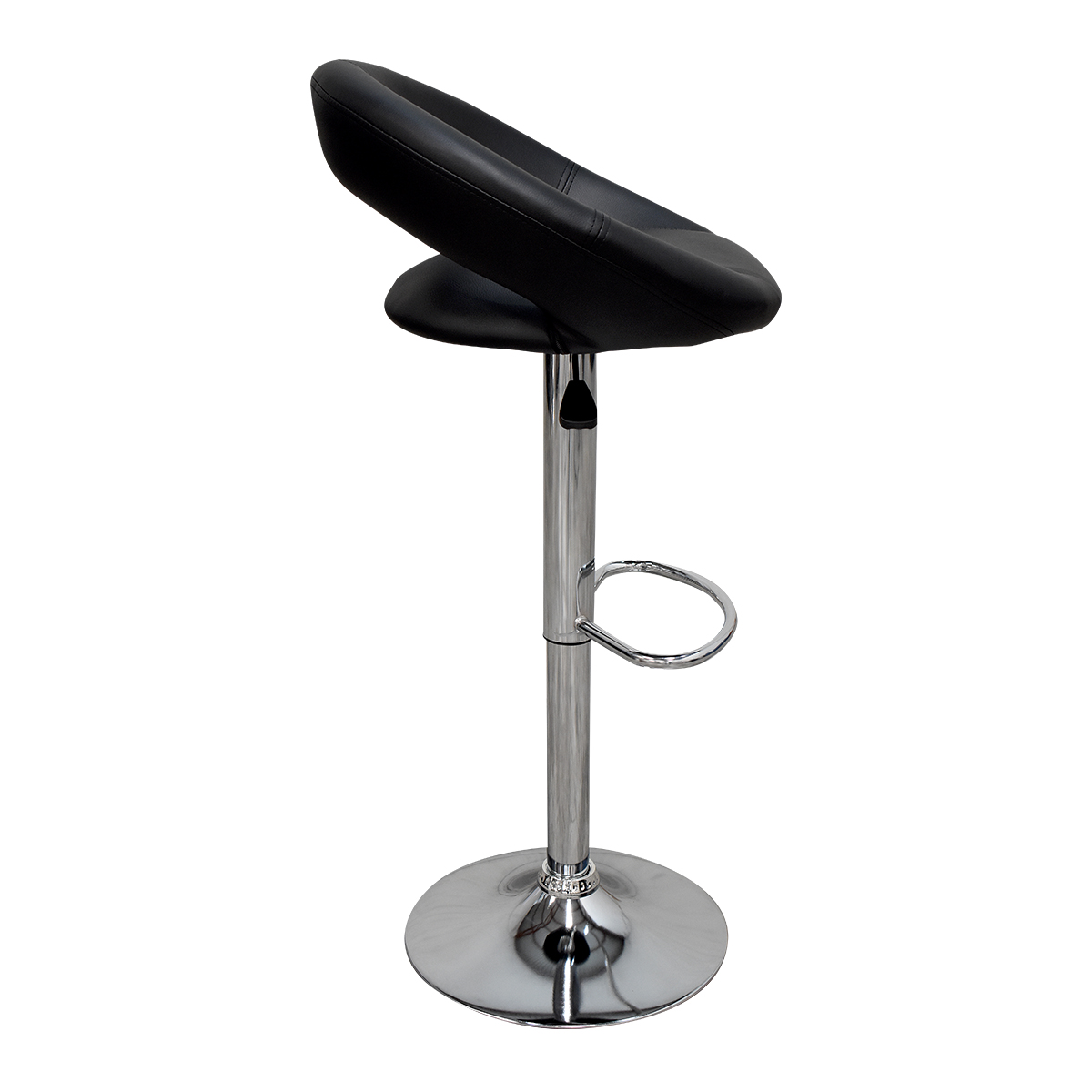 Foto 4 pulgar | Set De 2 Bancos Altos Oval Para Barra -blue Room Vinipiel Negro