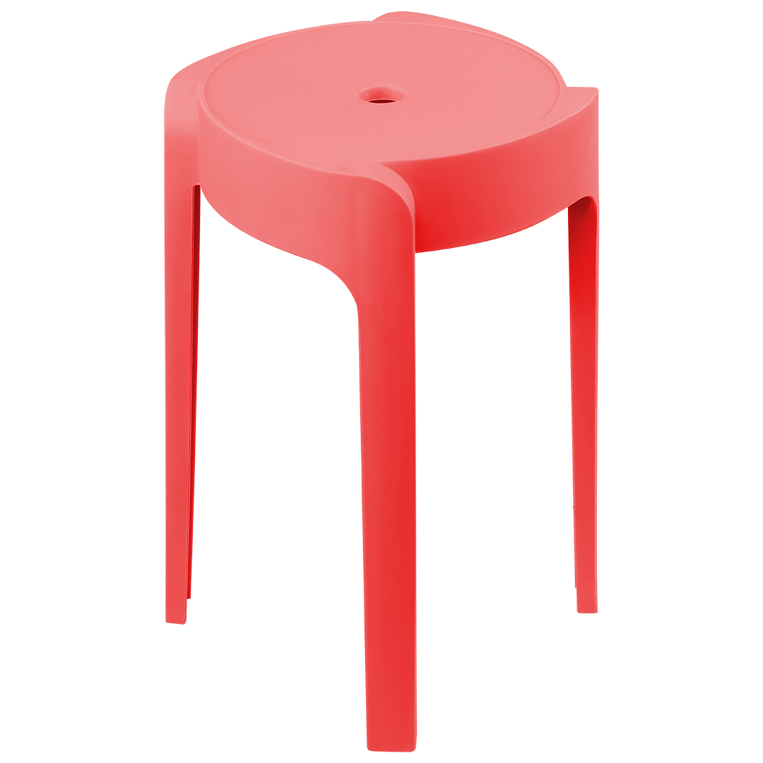 Foto 2 pulgar | Banco De Plástico Resistente – Color Rojo, 45x29x29 Cm, Modelo St007