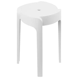 Foto 1 | Banco De Polipropileno Resistente – Color Blanco, 45x29x29 Cm, Modelo St007