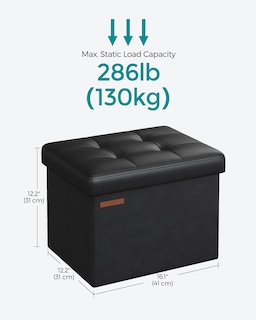 Foto 5 | Banco Songmics Negro - Venta Internacional