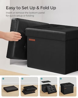 Foto 6 | Banco Songmics Negro - Venta Internacional