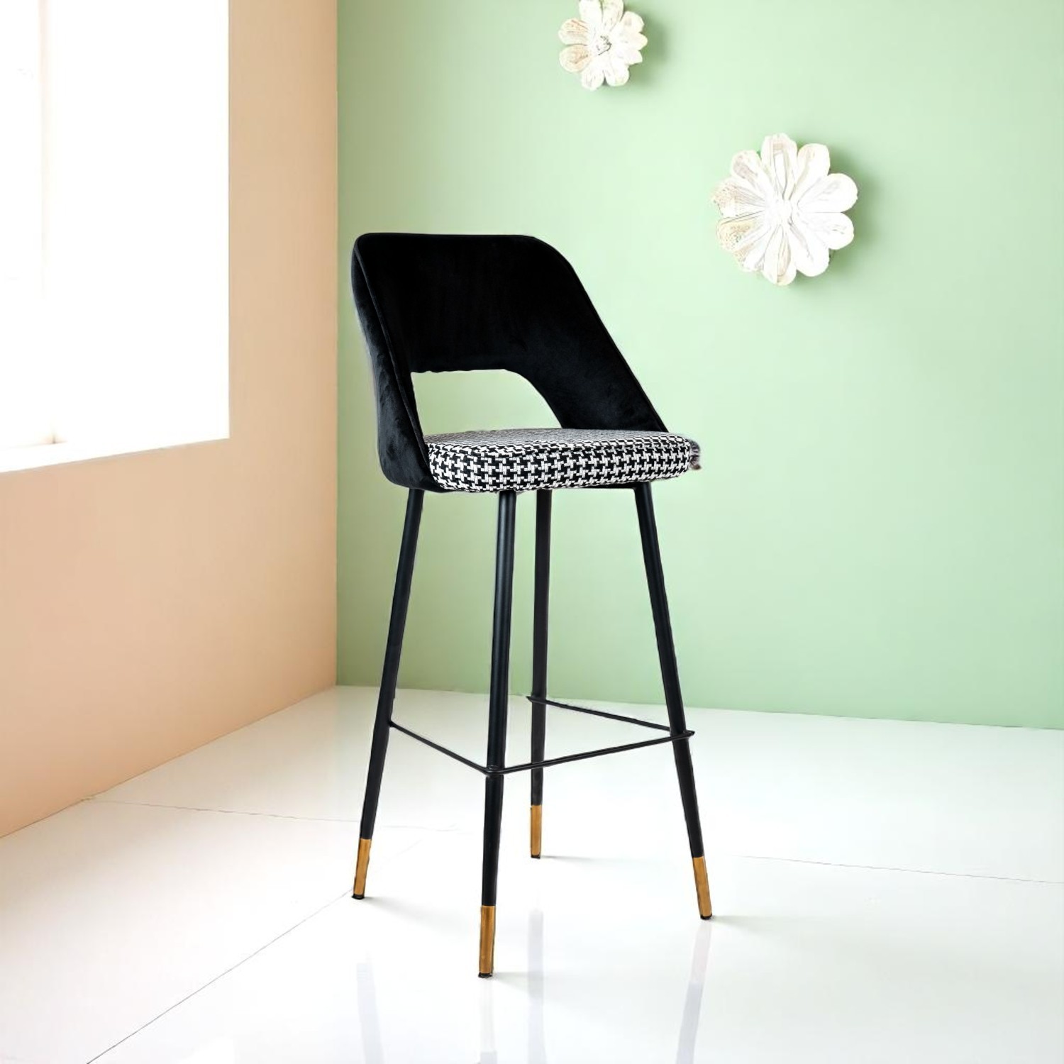 Foto 4 | Banco Claudett Velvet Negro