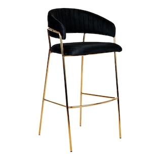 Foto 1 | Banco Jessi Velvet Negro Gold