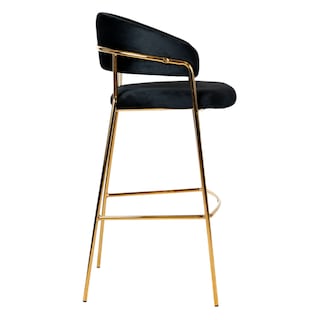 Foto 2 | Banco Jessi Velvet Negro Gold