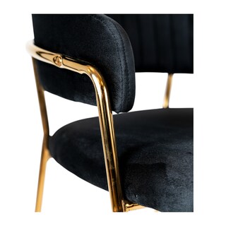 Foto 3 | Banco Jessi Velvet Negro Gold