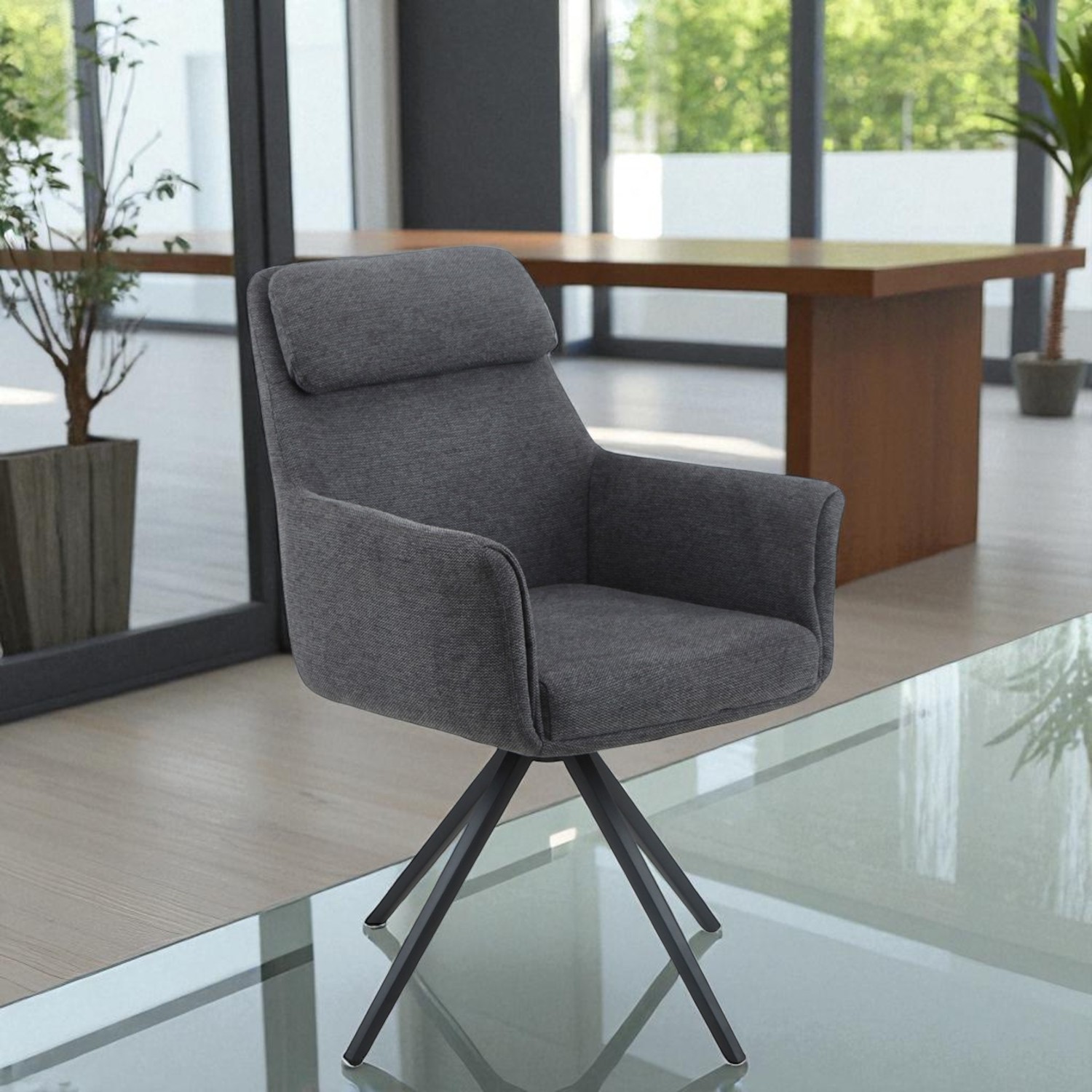 Foto 3 | Silla Ocasional Ruanda Gris Grafito