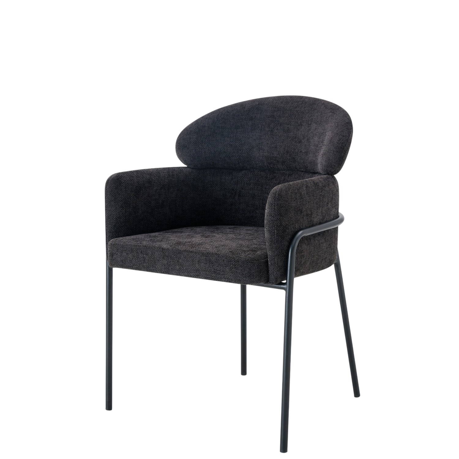 Silla Ocasional Thorin Tela Negro