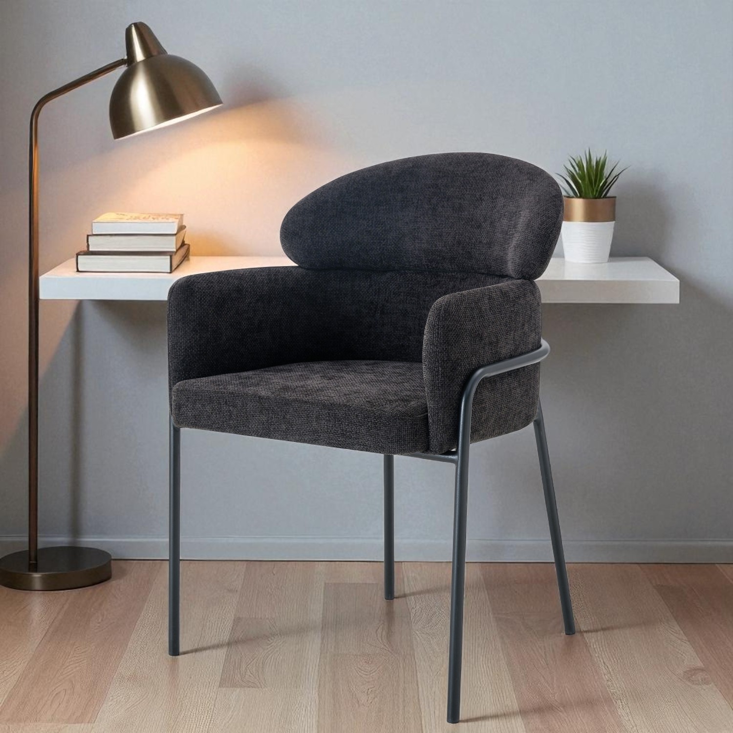 Foto 2 | Silla Ocasional Thorin Tela Negro