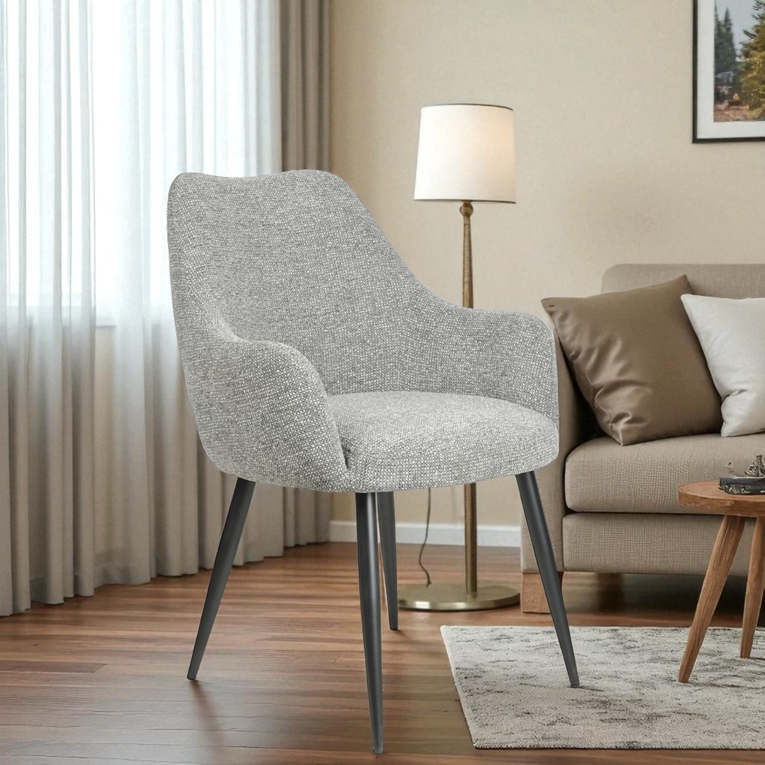 Foto 2 | Silla Ocasional Uganda Gris
