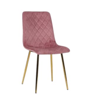 Foto 1 | Silla Kiribati Velvet Rosa Gold