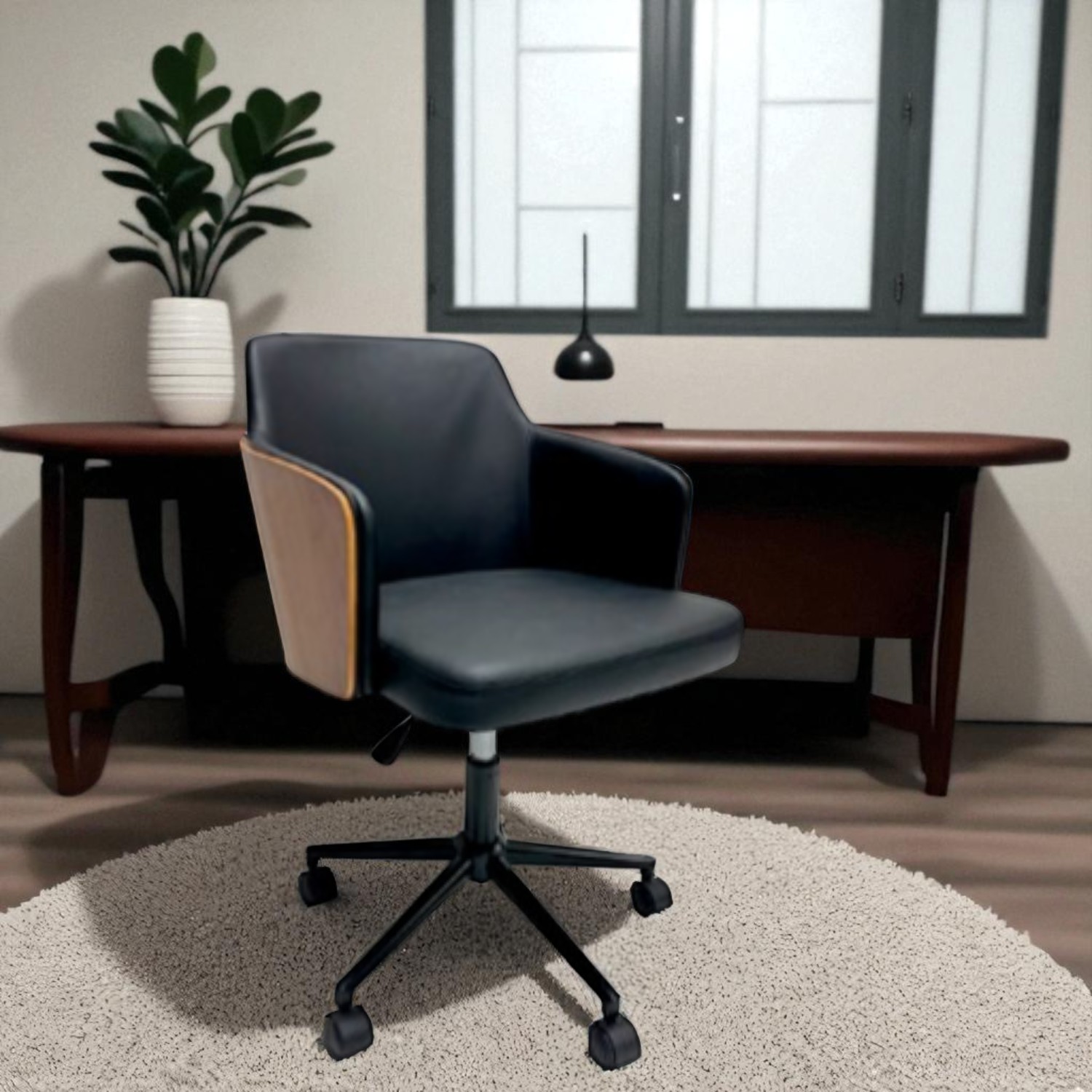Foto 2 | Silla De Oficina Caster Base Negra