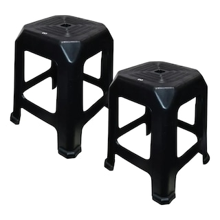 Foto 1 | Banco De Plástico 2 Pcs Eo Safe Imports Esi-20760 Negro