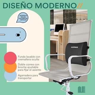 Foto 4 | Soporte Lumbar para Silla Mubson color Negro