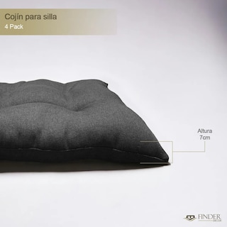 Foto 4 | Cojin de Silla Finder Decorativo 4 Pack