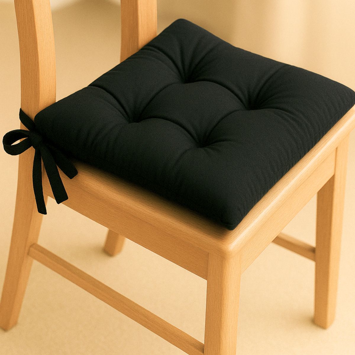 Foto 3 pulgar | Set 6 Cojines Para Silla Tesso Home Acolchados Color Negro