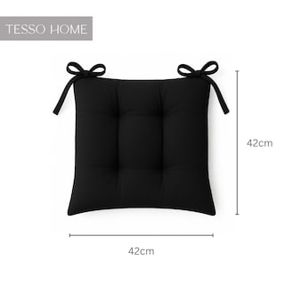Foto 6 | Set 6 Cojines Para Silla Tesso Home Acolchados Color Negro