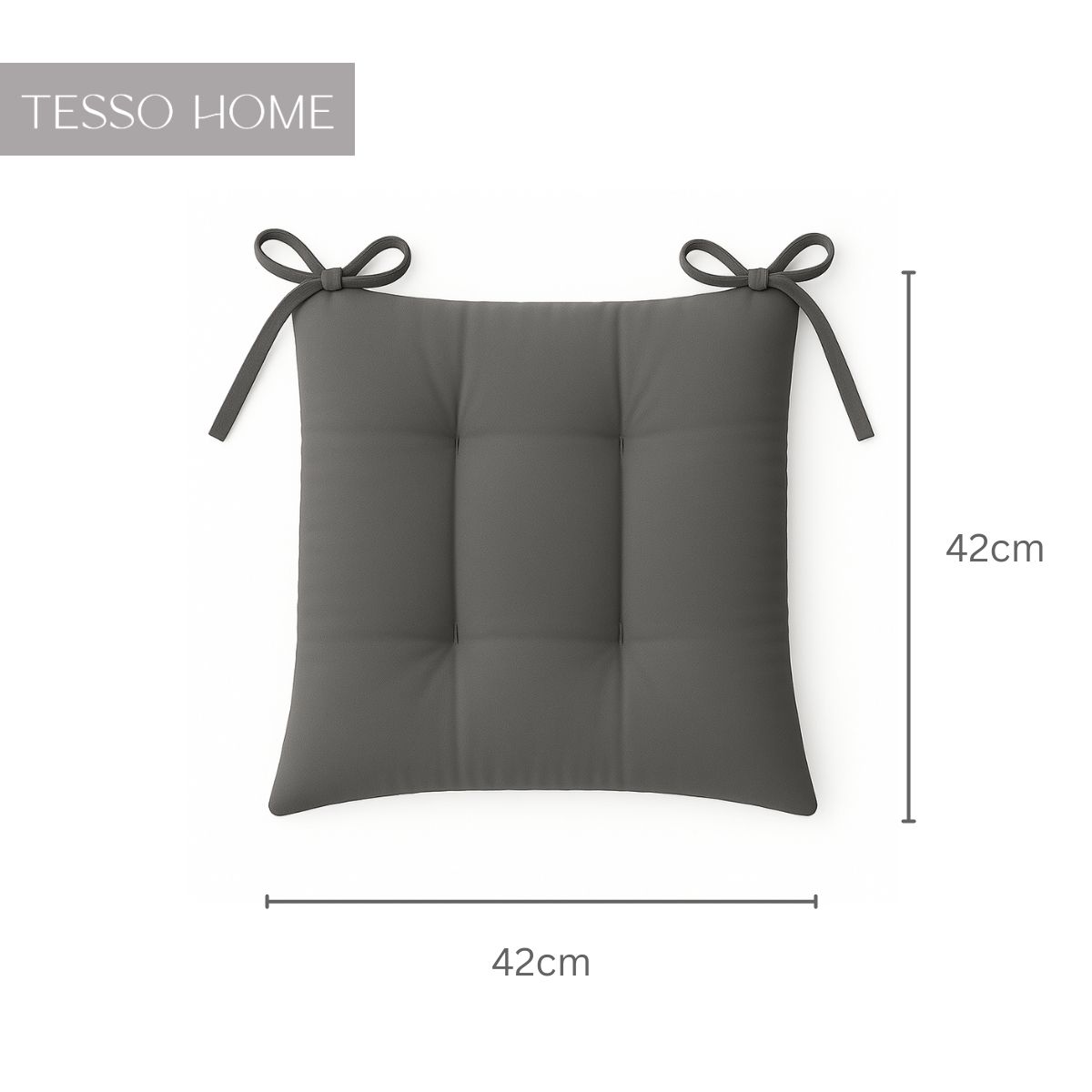 Foto 7 pulgar | Set 6 Cojines Para Silla Tesso Home Acolchados Color Gris