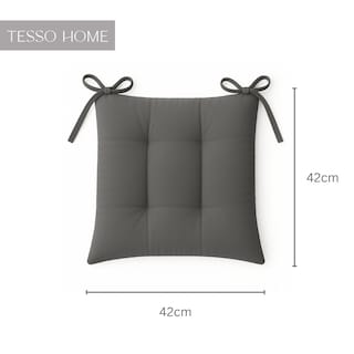 Foto 6 | Set 6 Cojines Para Silla Tesso Home Acolchados Color Gris