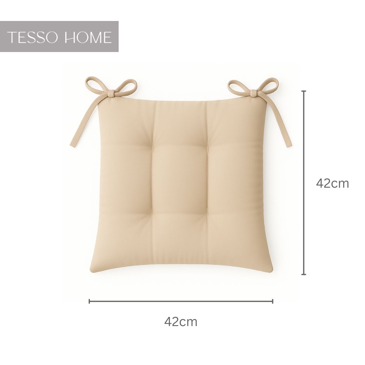 Foto 7 pulgar | Set 6 Cojines Para Silla Tesso Home Acolchados Color Beige