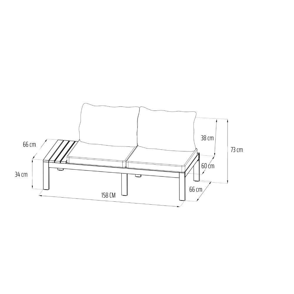 Foto 7 pulgar | Griffin Sofa Set Midtown Concept color Blanco