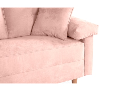 Foto 6 | Sala Esquinera de Velvet Palo de Rosa Modelo Elton Makora