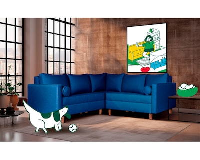 Foto 1 | Sala Modular Sofantástico Cerati Azul