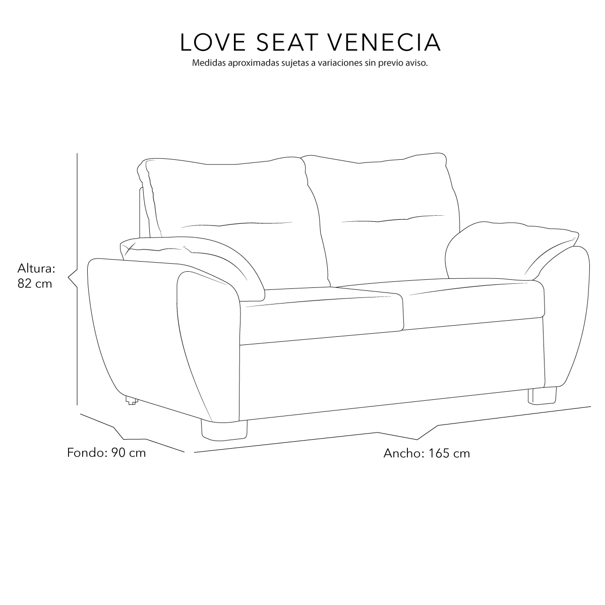 Foto 8 pulgar | Love Seat 2 Plazas Dicasa Venecia Azul