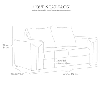 Foto 7 | Love Seat 2 Plazas Dicasa Taos color Azul