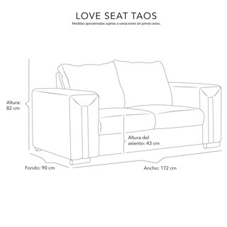 Foto 7 | Love Seat 2 Plazas Dicasa Taos color Gris