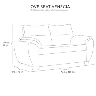 Foto 7 | Love Seat 2 Plazas Dicasa Venecia Gris