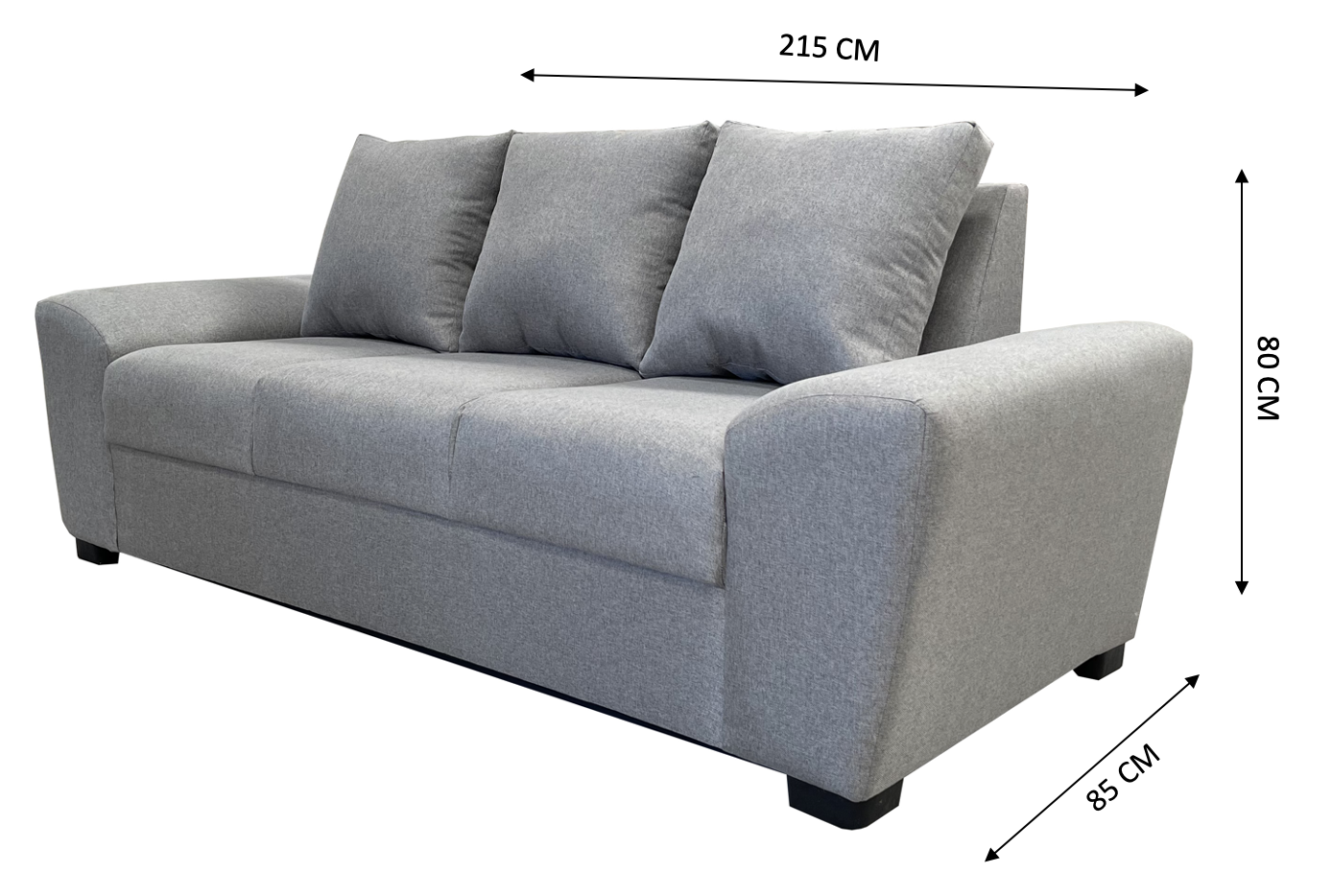 Foto 5 | Sala Completa El Bazar Store Islandia Gris 3 piezas