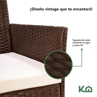 Foto 2 | Sala para Exterior KingsHouse Marrón