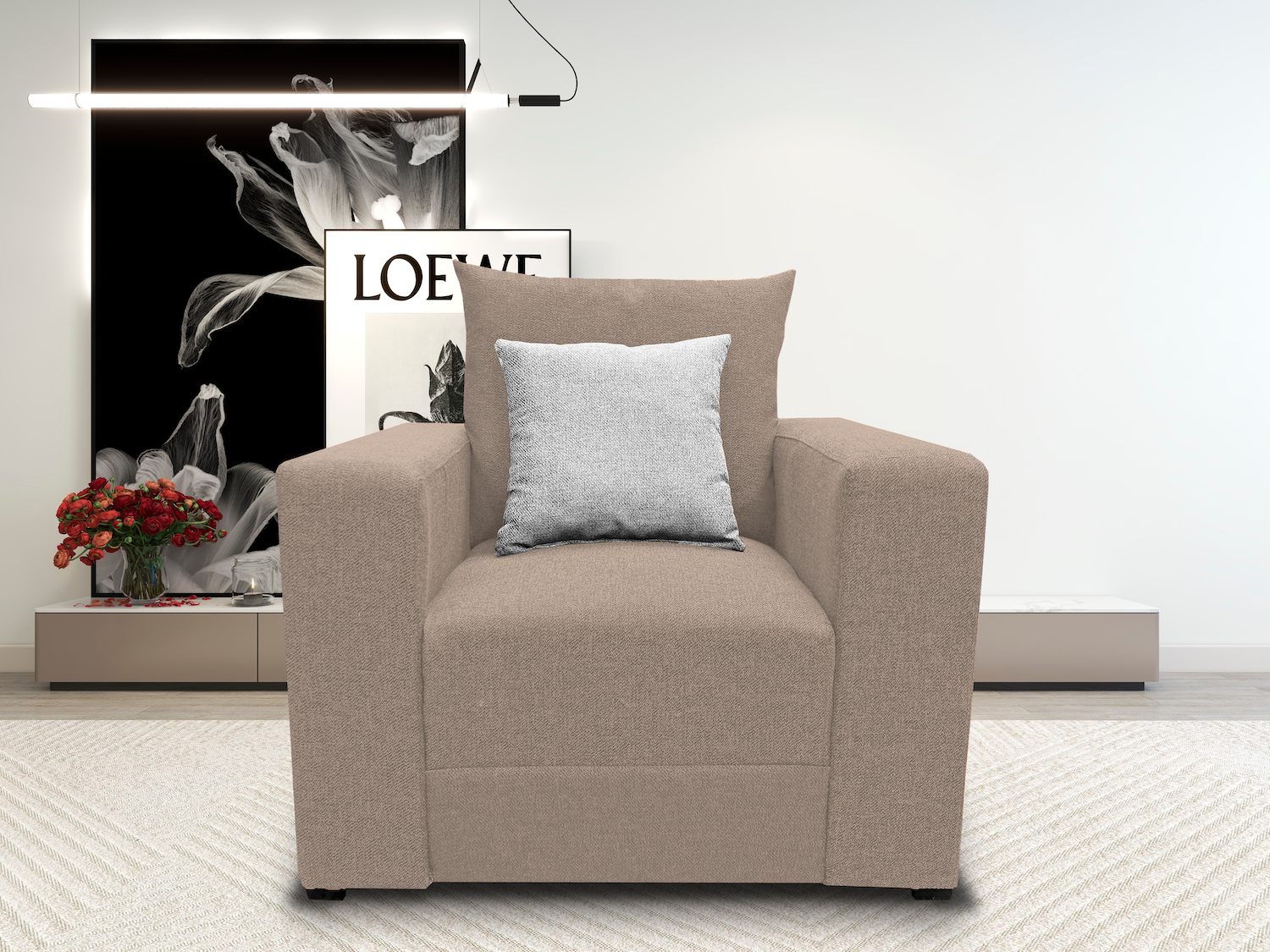 Foto 5 pulgar | Sala Modular 3-2-1 El Bazar Store Miami Beige, Sofa, Love Seat Y Sillon