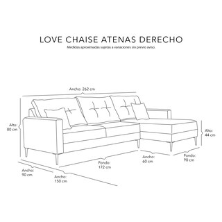 Foto 8 | Love Chaise Derecho Dicasa Atenas Color Negro