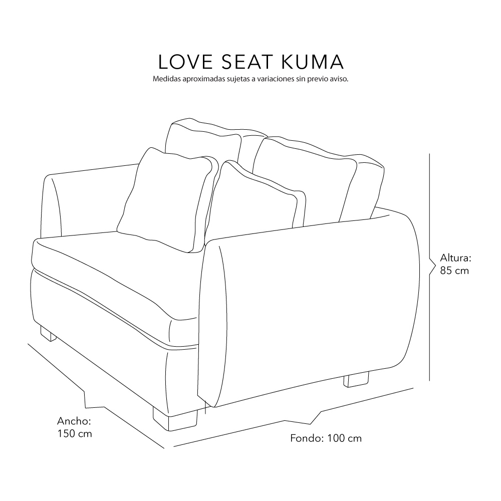 Foto 7 | Love Seat Dicasa Kuma Color Gris