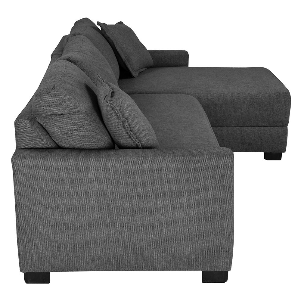 Foto 4 pulgar | Love Chaise Derecho Dicasa Smoky Color Gris