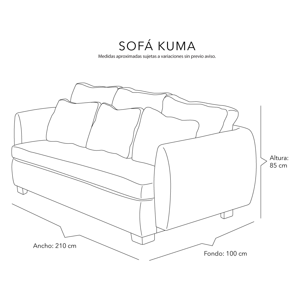 Foto 7 | Sofa Dicasa Kuma Color Gris