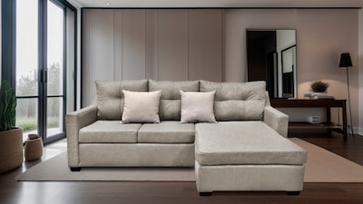 Foto 2 | Sala Esquinera Hermes Beige 215x165 Cm, Lado Izquierdo Y Derecho, Lino Nacional