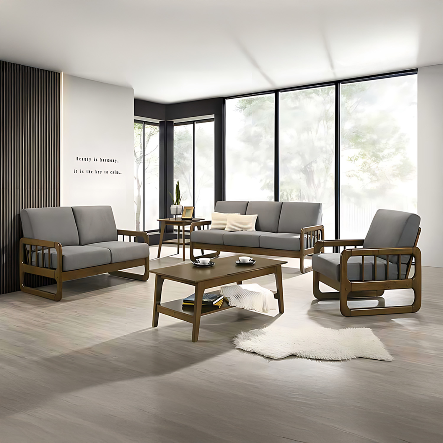 Foto 7 | Sala De 3 Pzas Confort Y Estilo Moderno C/cojines Bossa Zayn