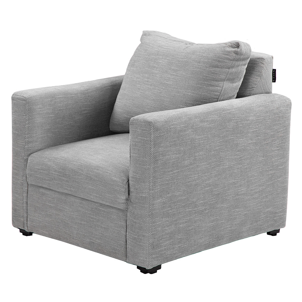 Foto 3 pulgar | Sillon 1 Plaza Petra Grey Gris