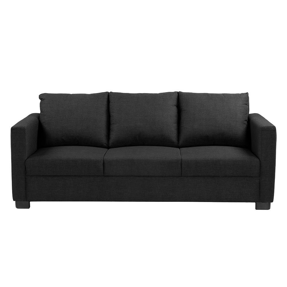 Foto 2 pulgar | Sofa 3 Plazas Belucci Black Negro