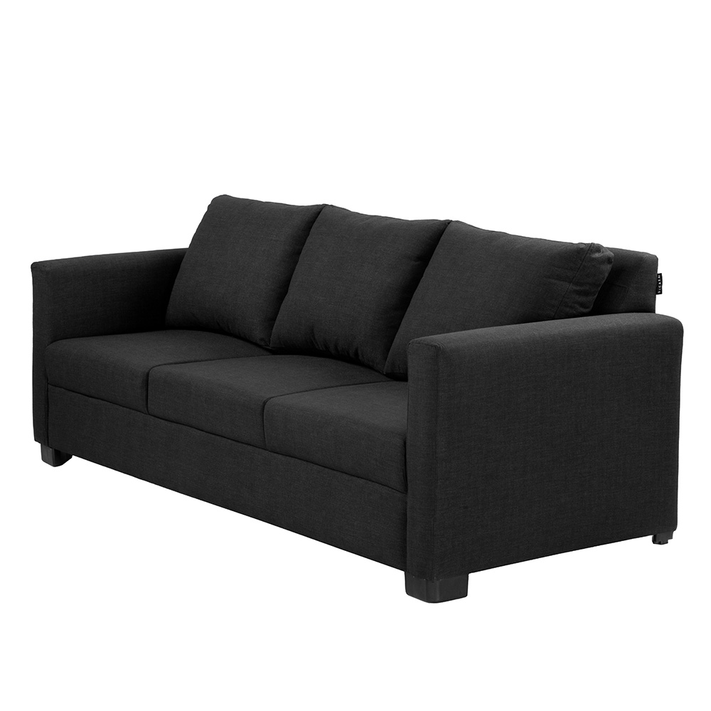 Foto 3 pulgar | Sofa 3 Plazas Belucci Black Negro