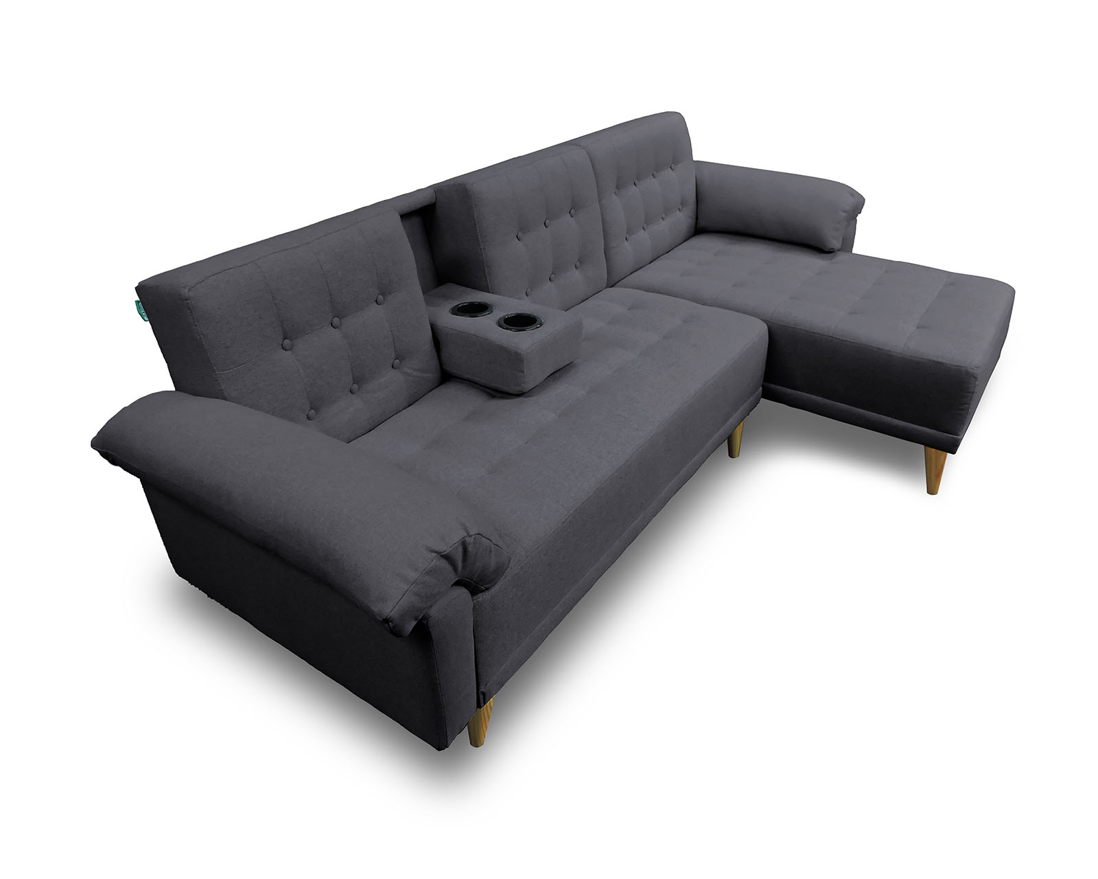 Foto 3 pulgar | Sala Modular Reversible De Lino Gris Oxford Modelo Brunello